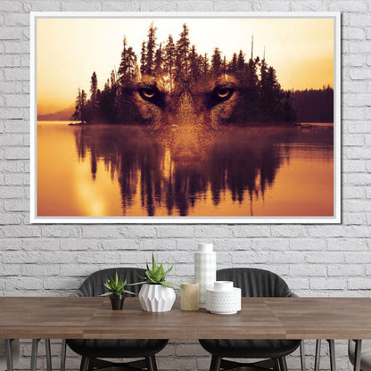 Lurking in the Woods Canvas Wall Art