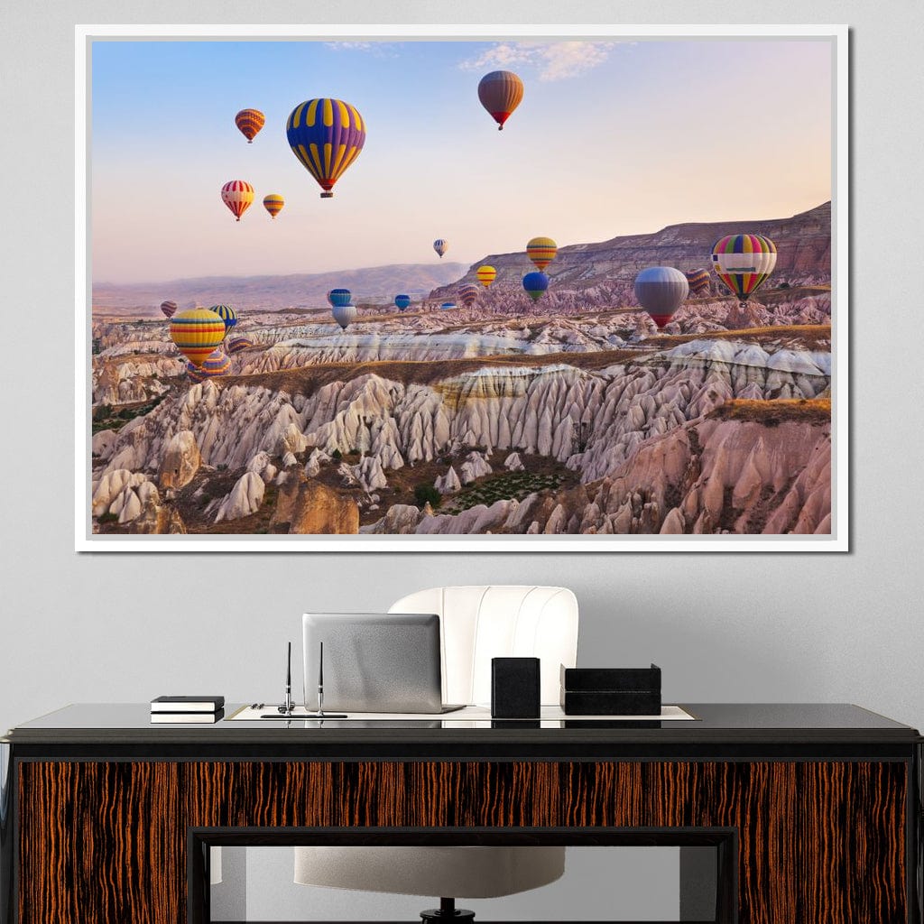 Hot Air Balloons over Cappadocia Canvas Wall Art