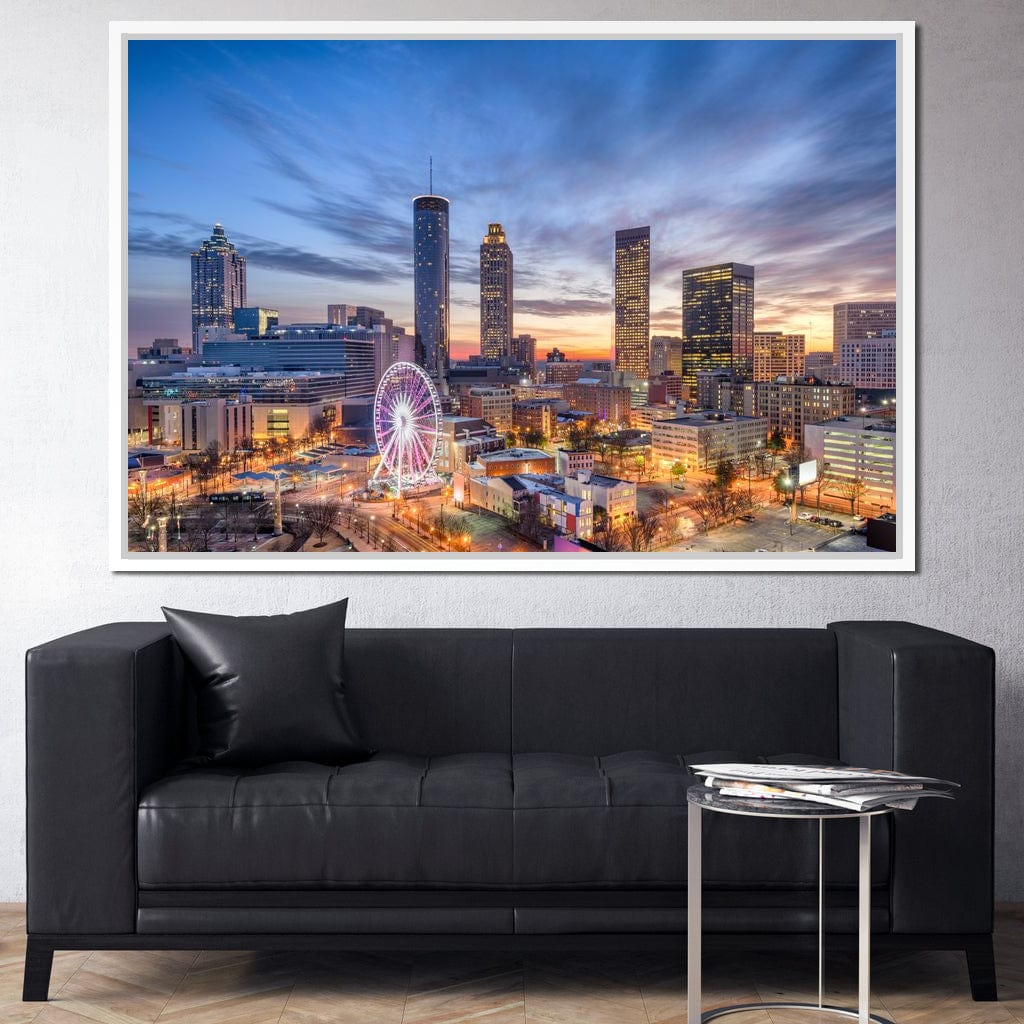 Atlanta Skyline Canvas Wall Art