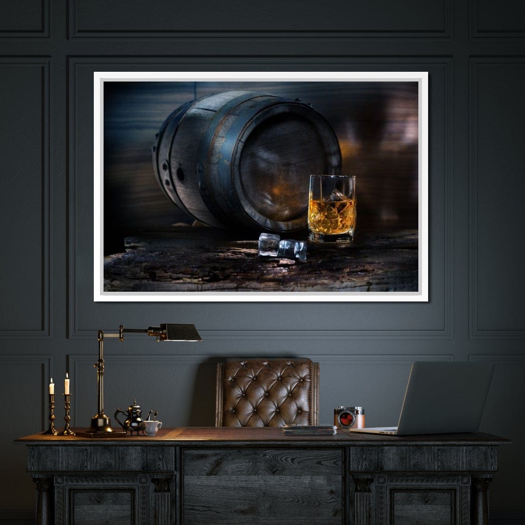Keg of Whiskey Canvas Wall Art