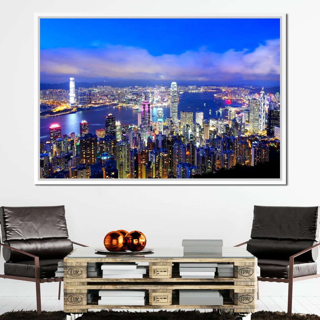 Hong Kong Skyline Canvas Wall Art