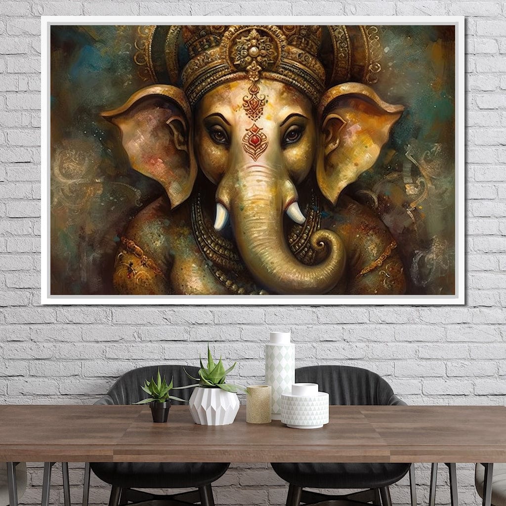 Ganesha's Intelligence Canvas Wall Art