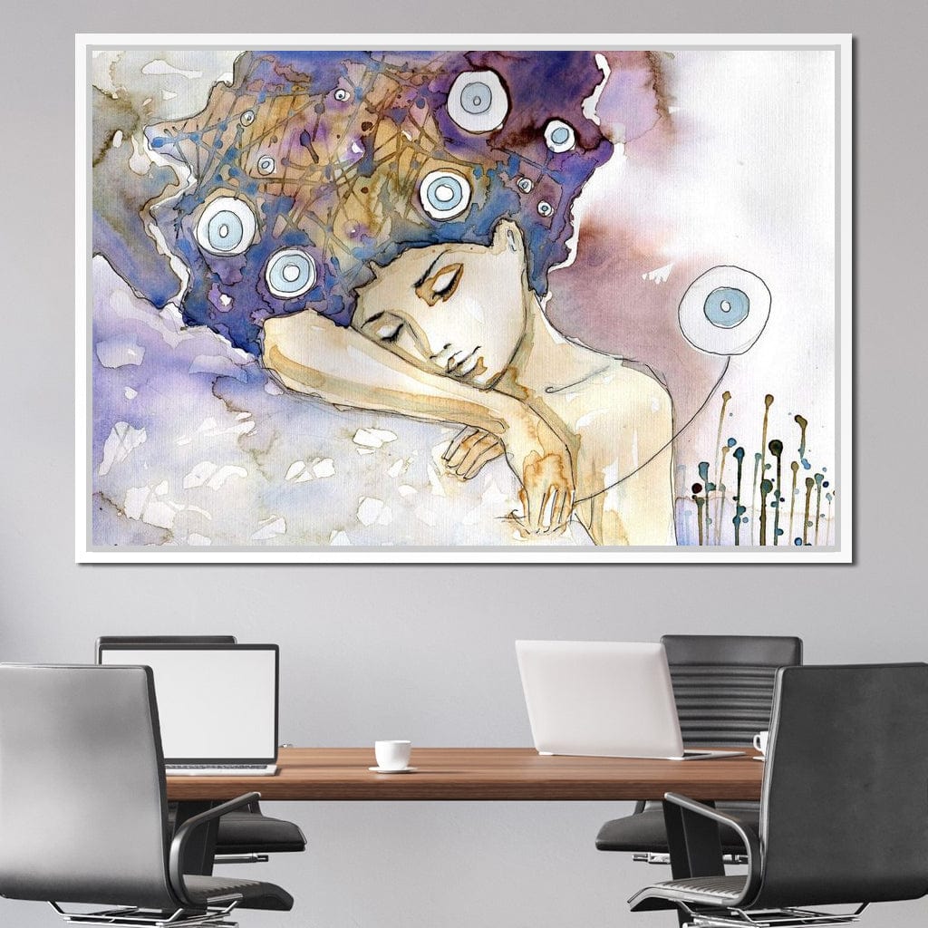 Lost in her Dreams Canvas Wall Art