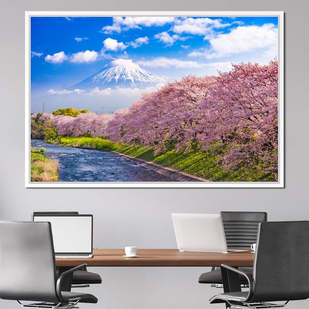 Cherry Blossoms in Japan Canvas Wall Art