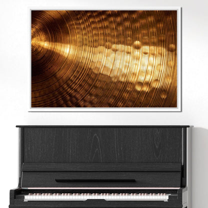 Golden Cymbal Canvas Wall Art