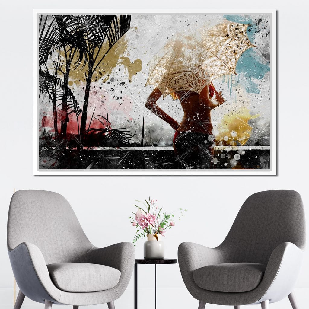 Tropical Summer Canvas Wall Art