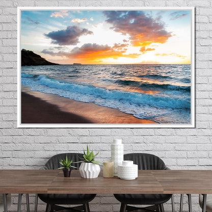 Maui Black Sand Beach Canvas Wall Art