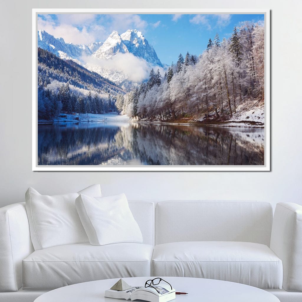 Winter in the Rockies Canvas Wall Art