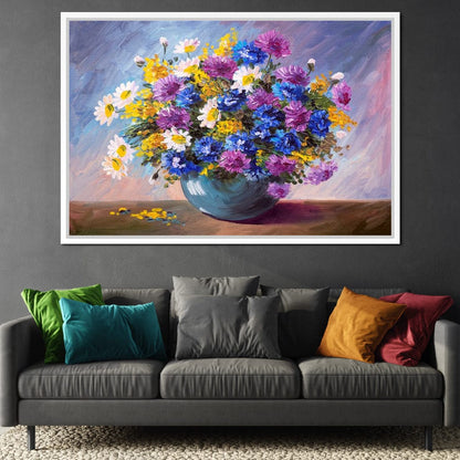 Bouquet of Wildflowers Canvas Wall Art