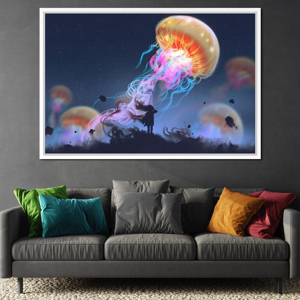 Giant Jellyfish Canvas Wall Art