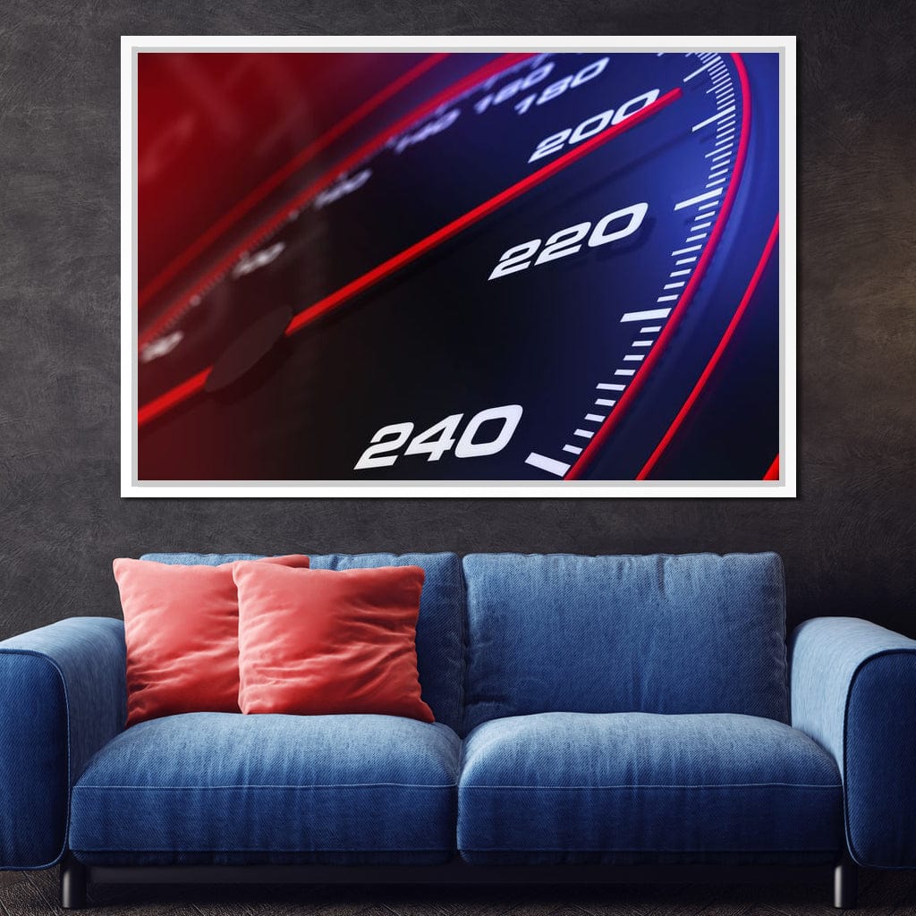 Speedometer Canvas Wall Art