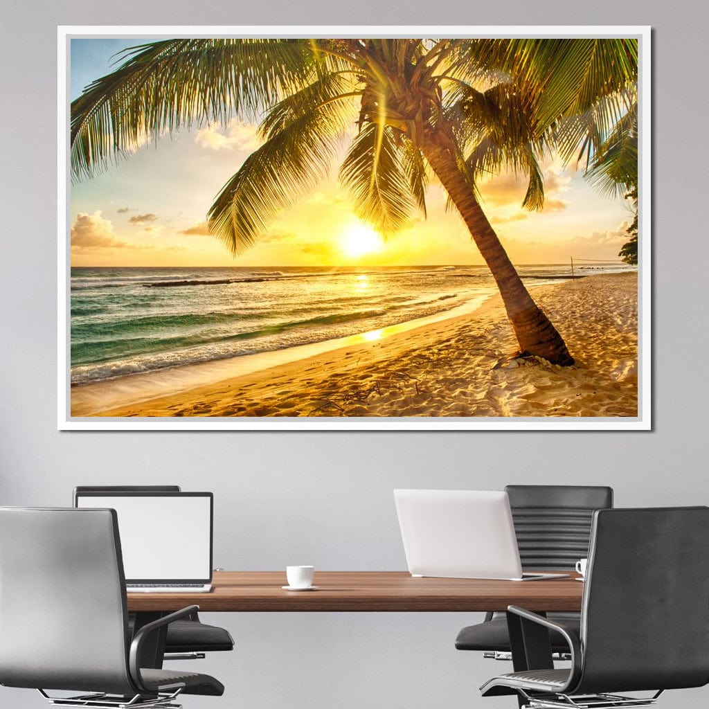 Barbados Beach Canvas Wall Art