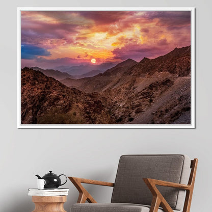 Desert Mountains Canvas Wall Art