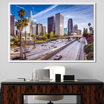 Los Angeles Skyline Canvas Wall Art