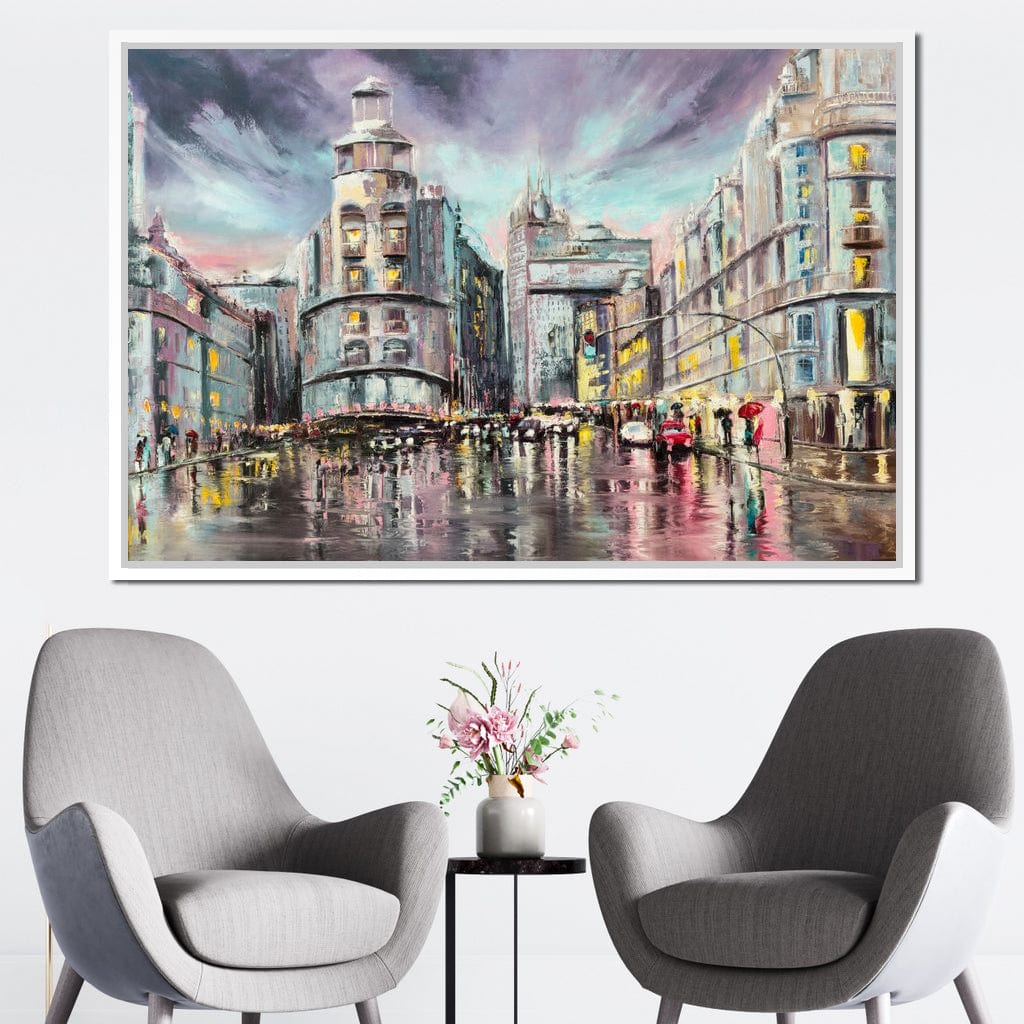 Avenue de Paris Canvas Wall Art