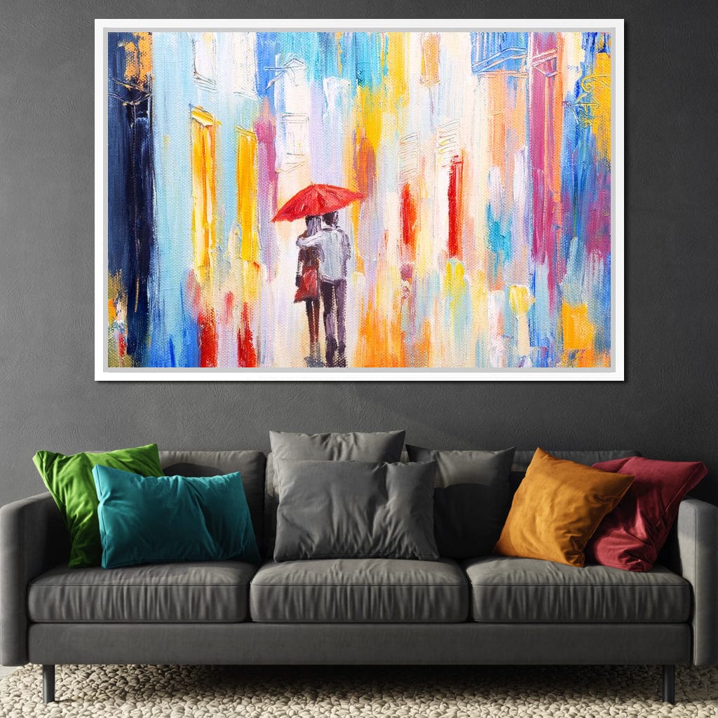 Romantic Rain Canvas Wall Art
