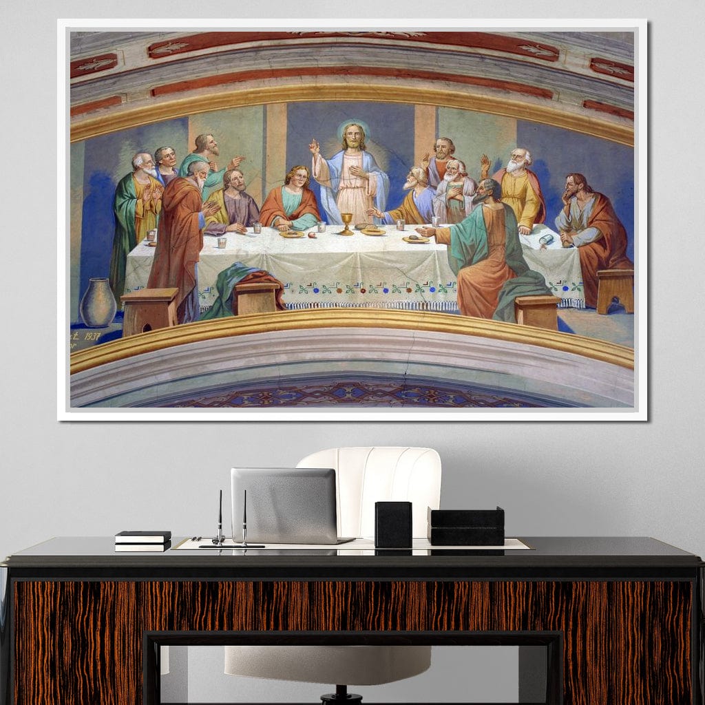 Last Supper Fresco Canvas Wall Art