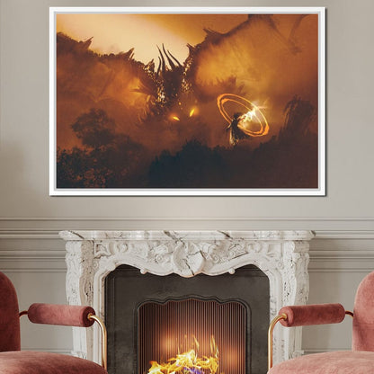 Epic Clash Canvas Wall Art
