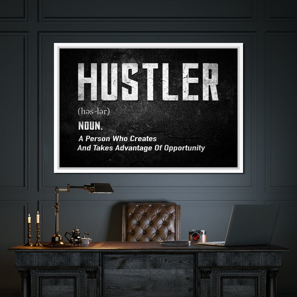 Hustle Canvas Wall Art