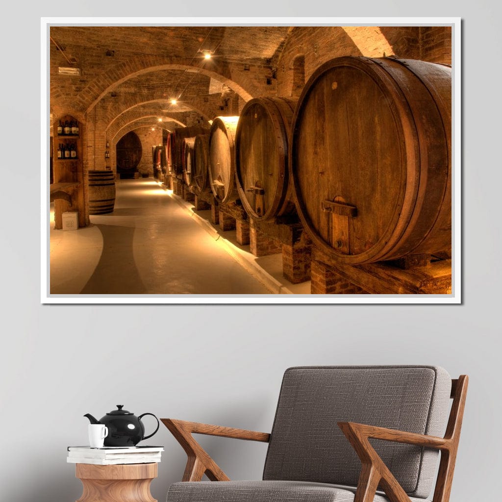 Wine Cellar in the Abbey Canvas Wall Art