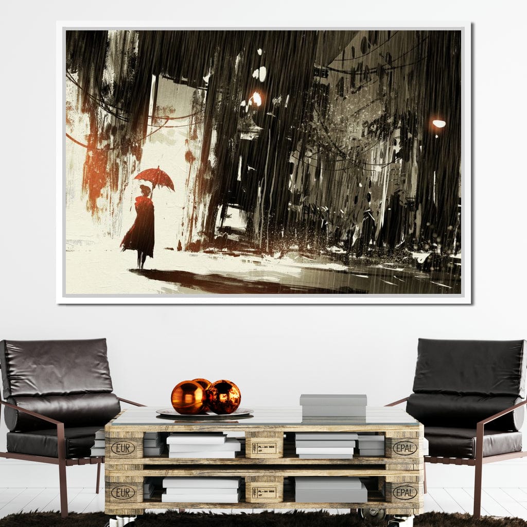 Halelis Rainy Day Canvas Wall Art