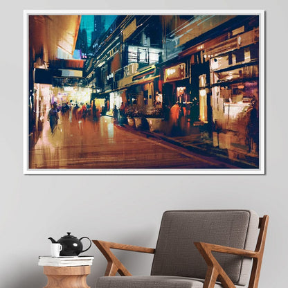 City Market Canvas Wall Art