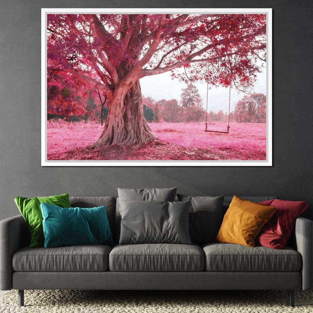 Romantic Cherry Blossom Canvas Wall Art
