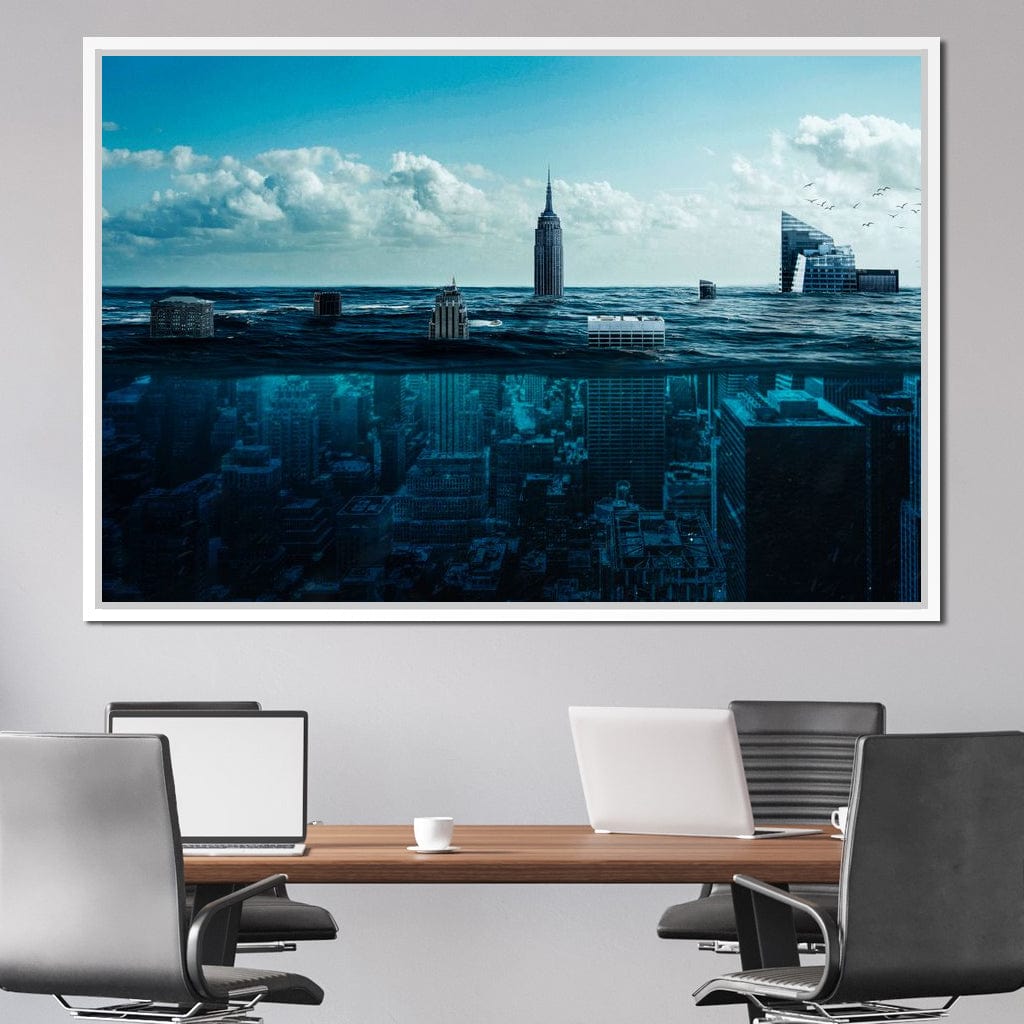 New York Underwater Canvas Wall Art