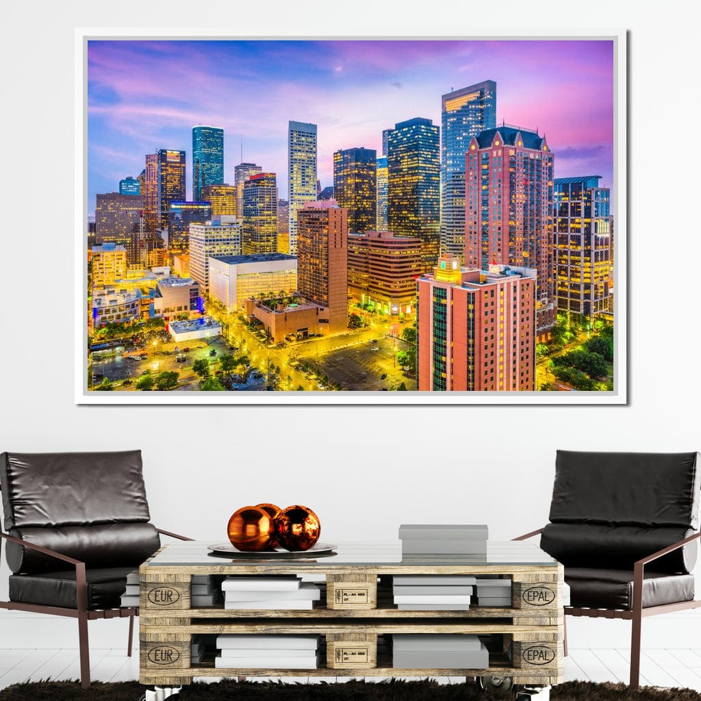 Houston Skyline Canvas Wall Art