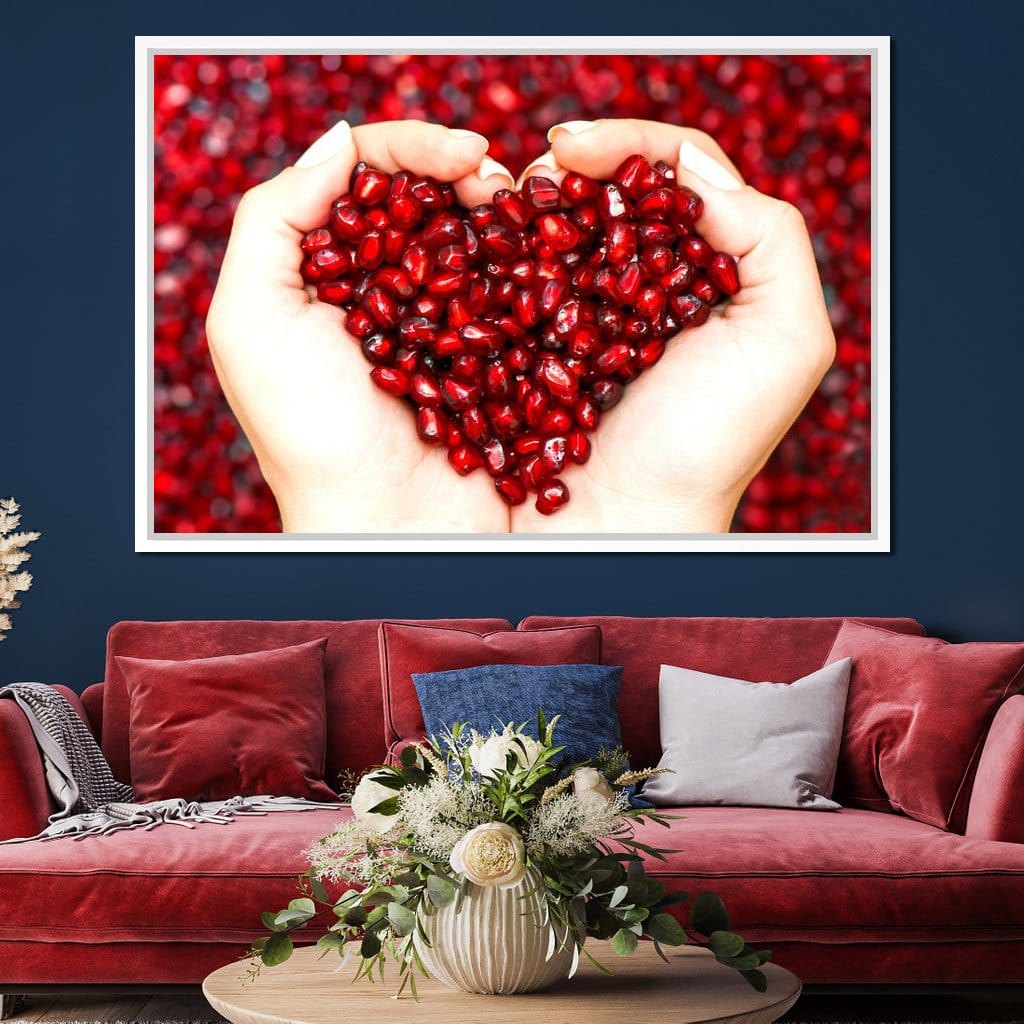 Pomegranate Seeds Canvas Wall Art