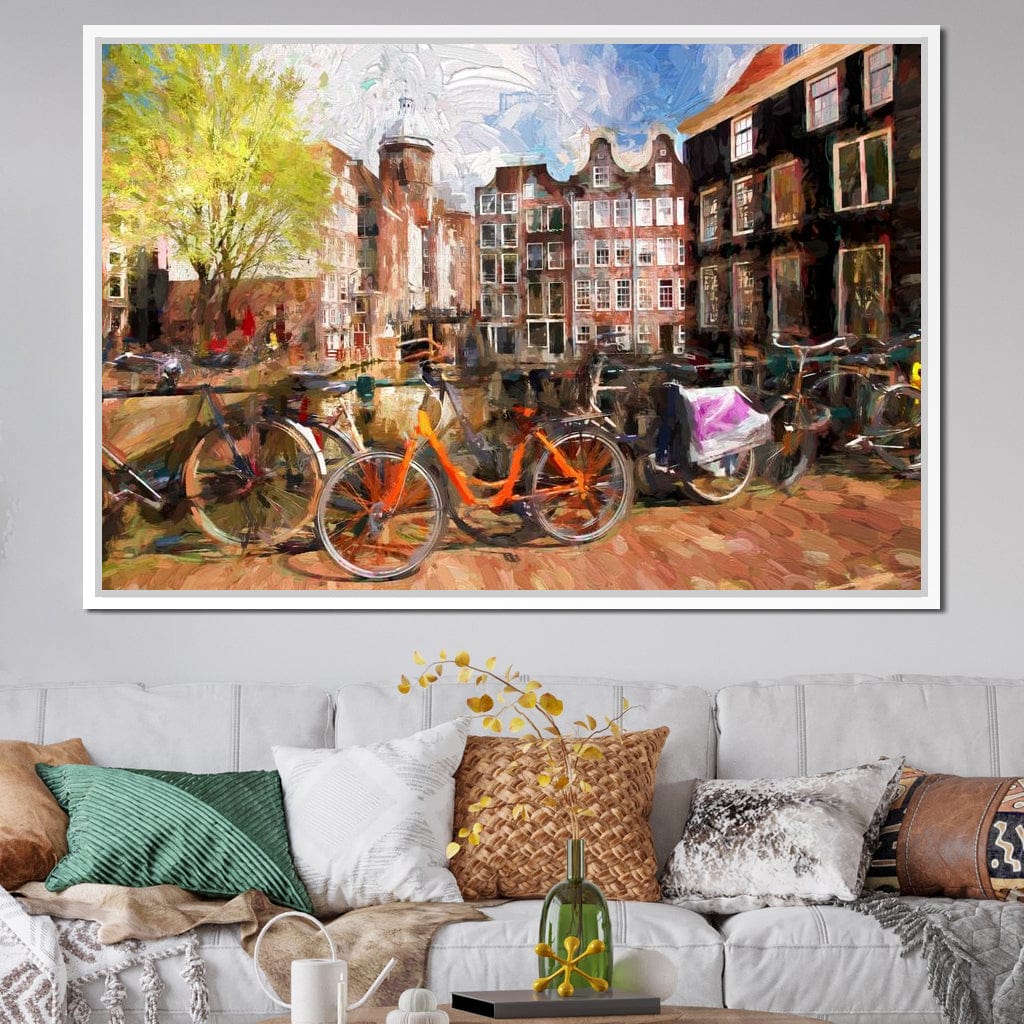 Amsterdam City Canvas Wall Art