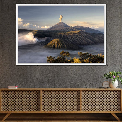 Bromo Volcano Canvas Wall Art