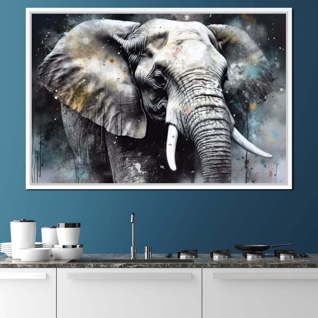 Urban Jungle: Elephant Canvas Wall Art