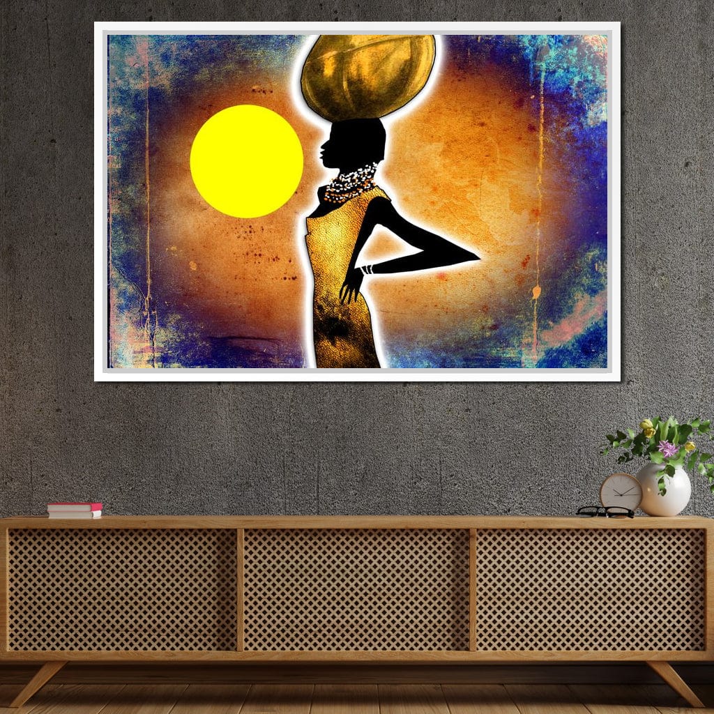 African Woman Canvas Wall Art