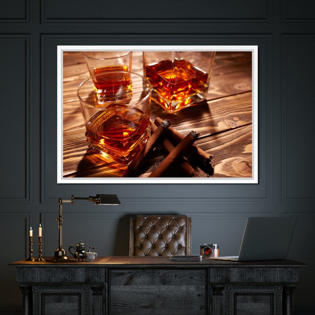 Cognac & Cigars Canvas Wall Art