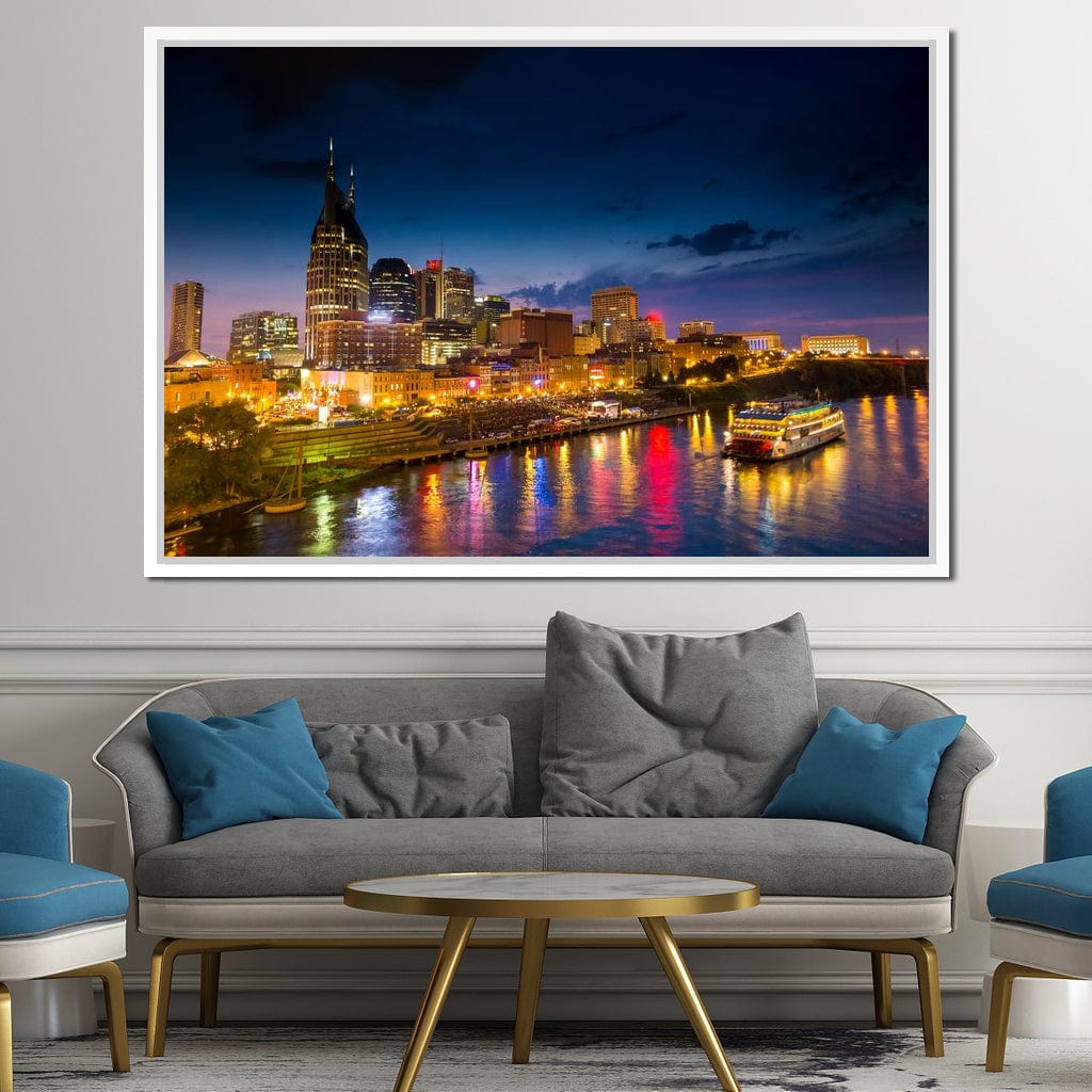Nashville Skyline Canvas Wall Art