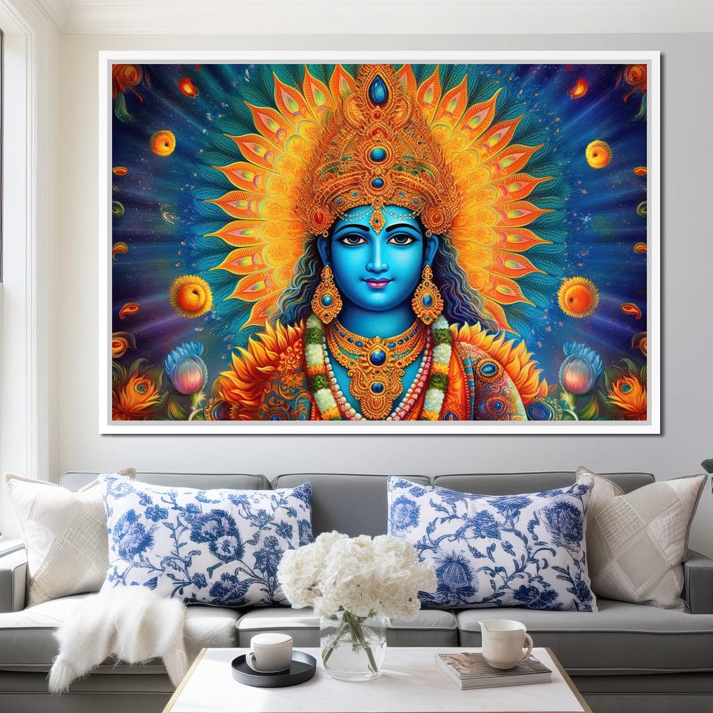 Vishnu's Aura Canvas Wall Art