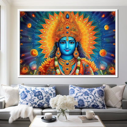 Vishnu's Aura Canvas Wall Art