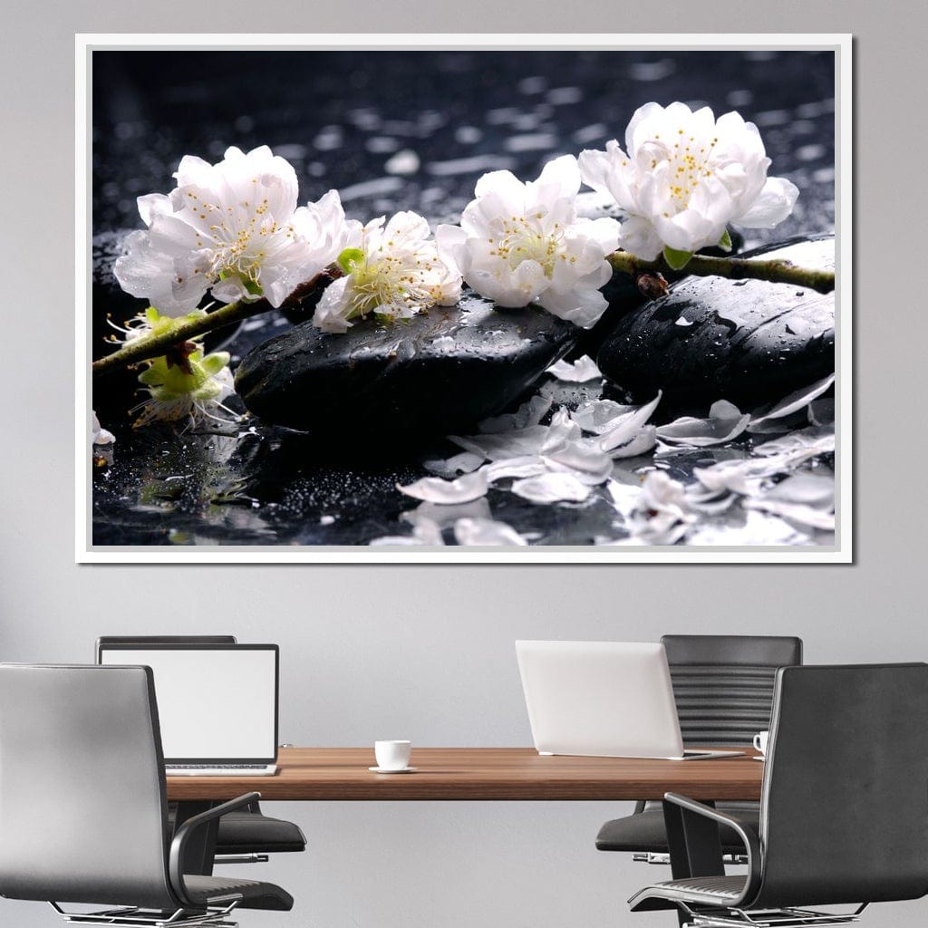 Spa Flowers Canvas Wall Art