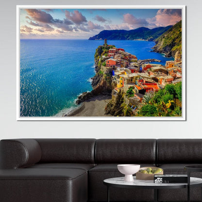 Vernazza Village Canvas Wall Art