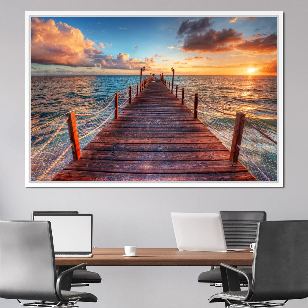 West Coast Sunset Canvas Wall Art