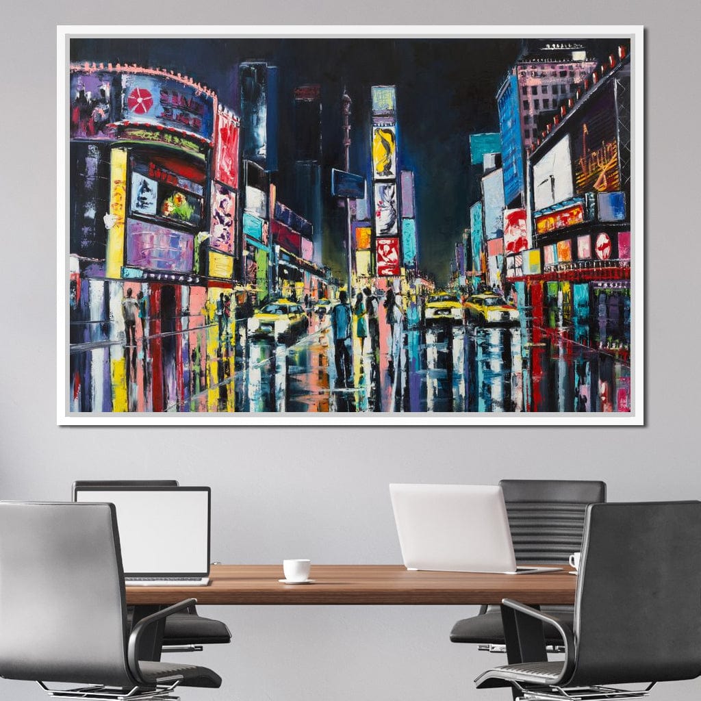 Busy Avenue Canvas Wall Art
