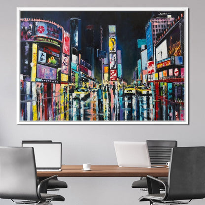 Busy Avenue Canvas Wall Art