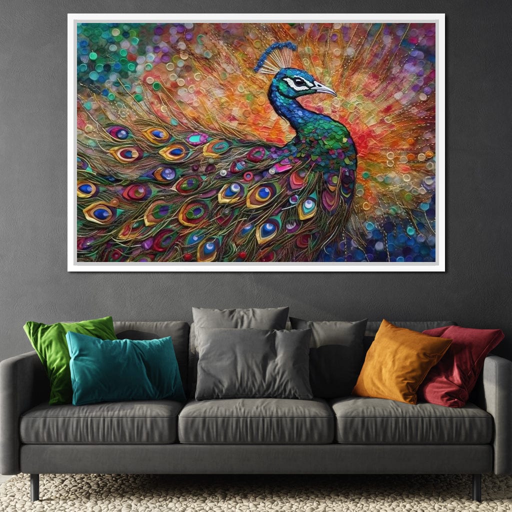 Peacock Fantasy Canvas Wall Art