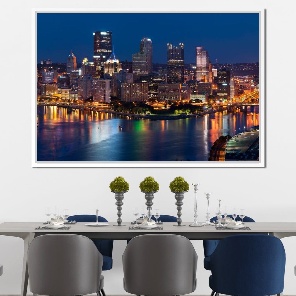 Pittsburgh Skyline Canvas Wall Art