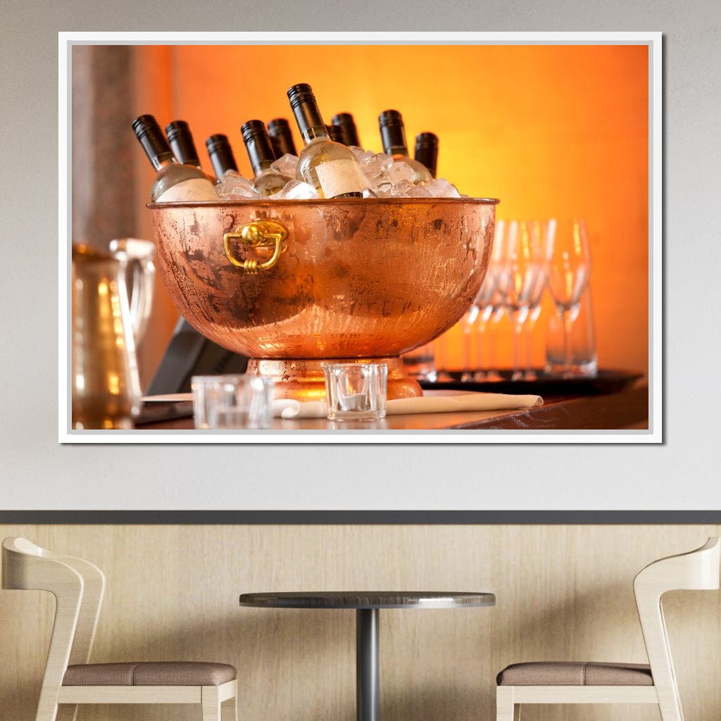 Chilled Wine Canvas Wall Art