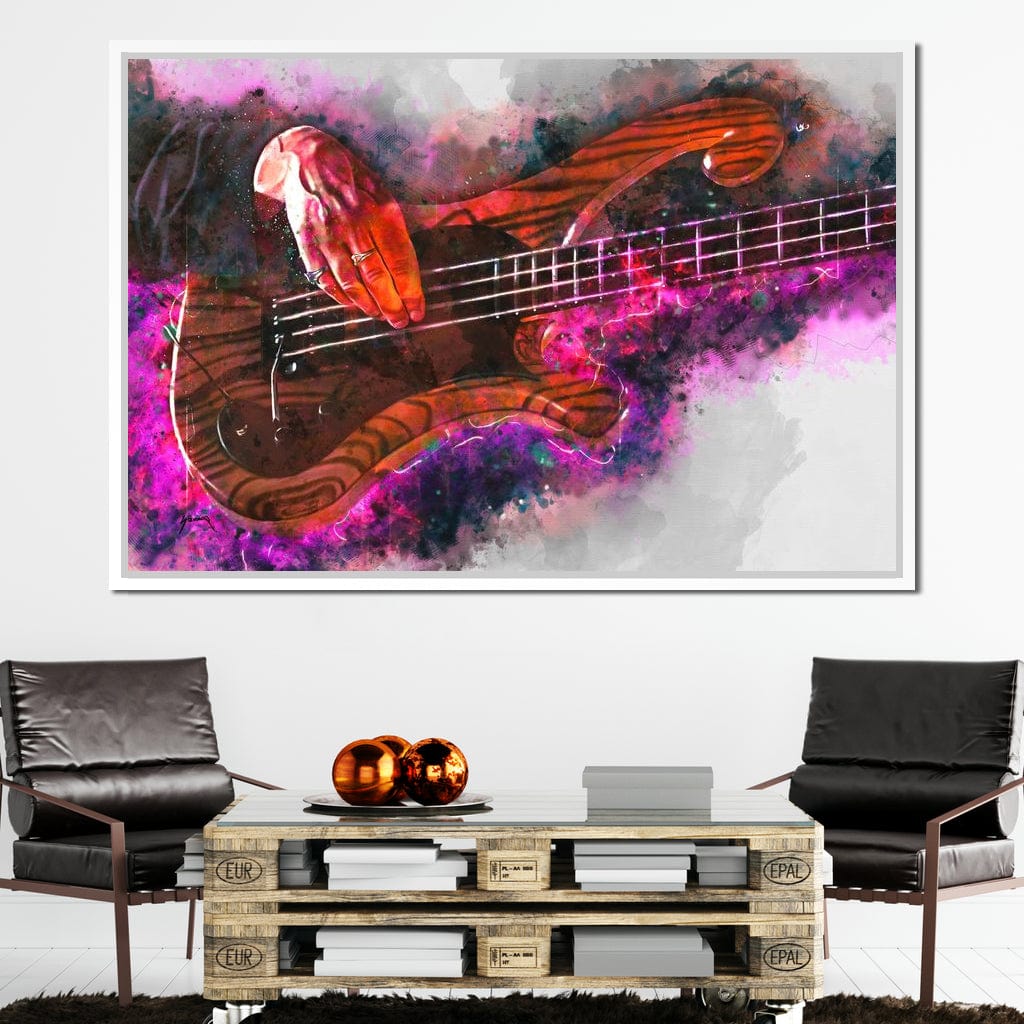 Les Claypool's Guitar Canvas Wall Art