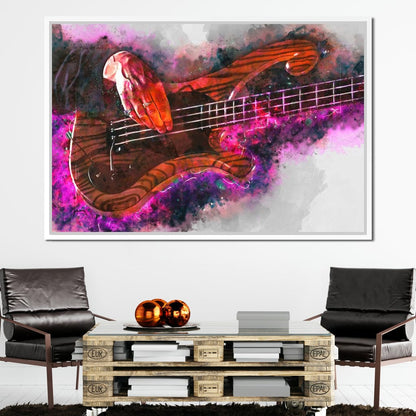 Les Claypool's Guitar Canvas Wall Art