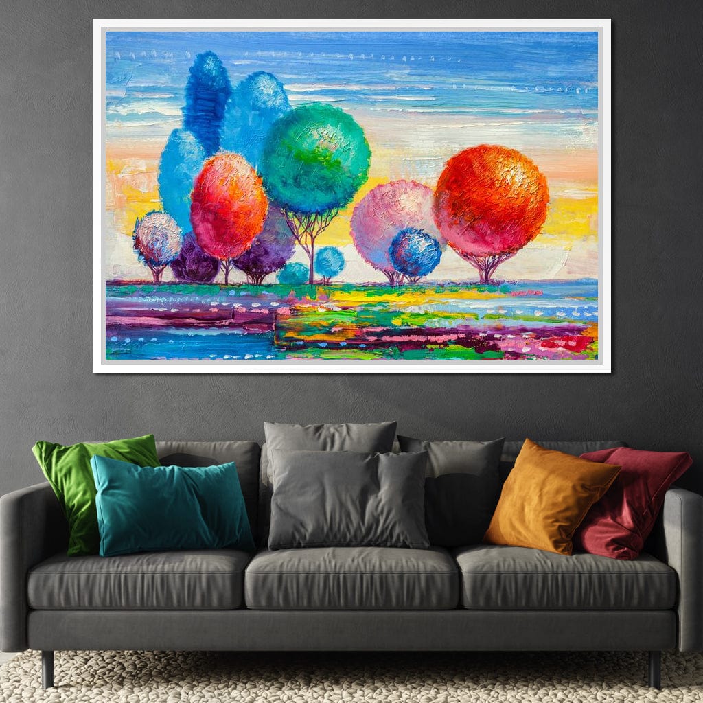 Autumn Fantasy Forest Canvas Wall Art