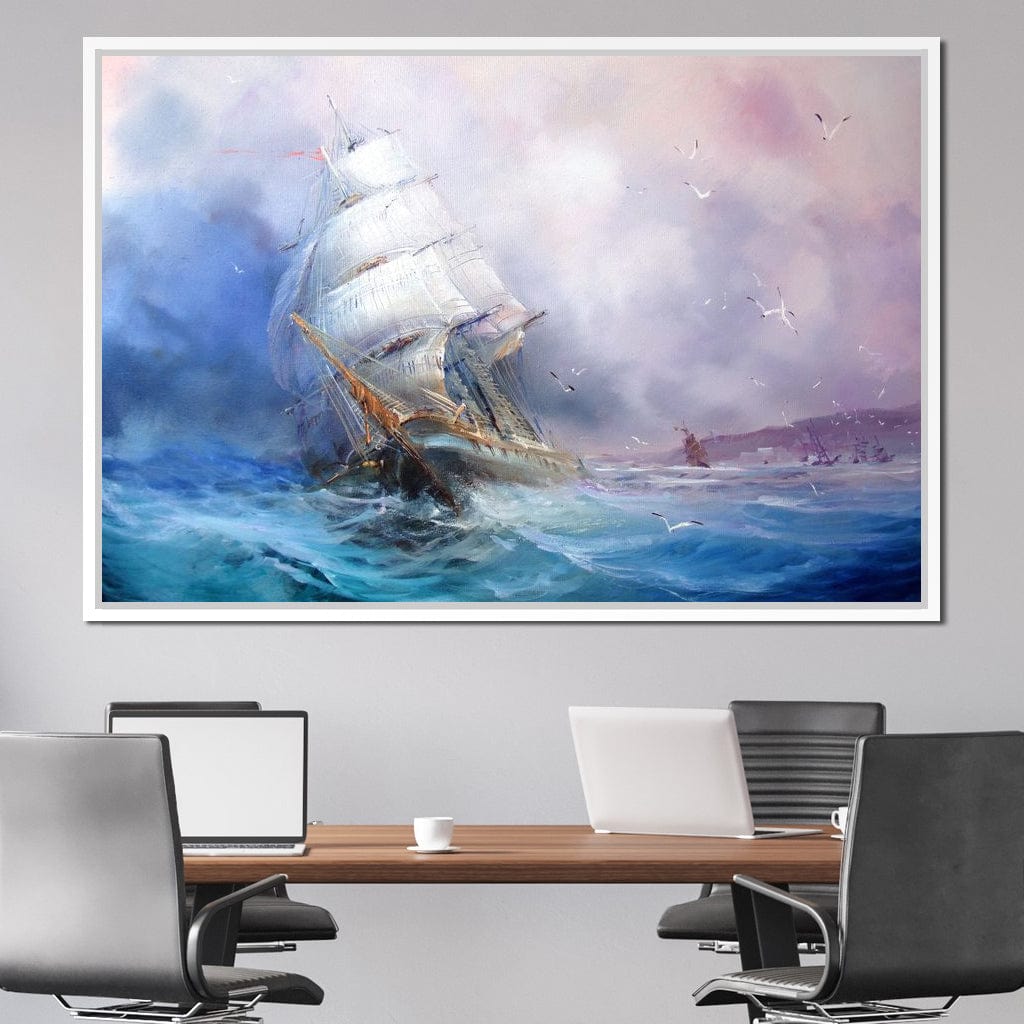 Trading Ship Canvas Wall Art